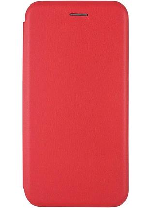 Чохол-книжка для motorola moto g13 штучна шкіра червоний 360 градусів з підставкою і слотом для картки (925909)