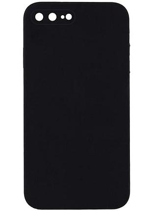 Чехол silk square full camera для apple iphone 7 plus/8 plus 5.5" силіконовий чорний (922751)