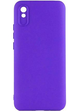 Чехол накладка full camera для xiaomi redmi 9a tpu синій iris (929484)