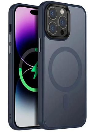 Чехол накладка ummi colorful для apple iphone 12 pro max magsafe tpu navy blue (930949)