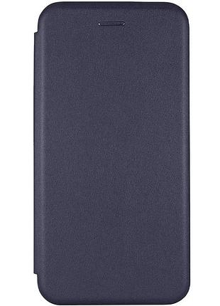 Чехол-книжка для motorola edge 50 360 градусов экокожа темно-синий (929867)
