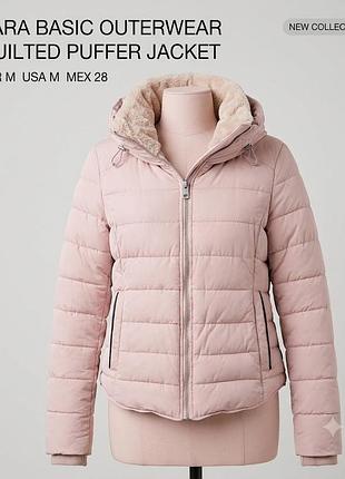 Стьобана куртка zara basic у стані нової (розмір m / укр 44-46)