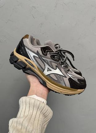 Серые кроссовки унисекс mizuno halo mix cameo grey ebony х мизуно 42