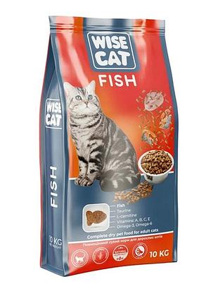 Сухой корм wise cat fish 10 кг