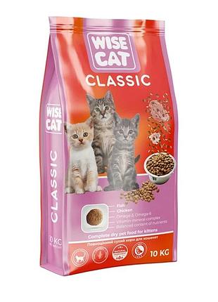 Сухой корм wise cat classic 10 кг