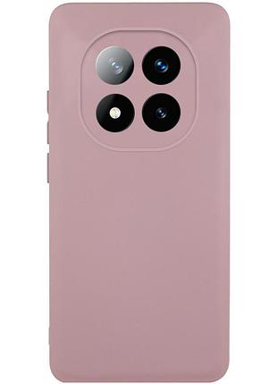 Чехол tpu getman liquid silk full camera для xiaomi redmi note 14 pro+ 5g розовый / pink sand