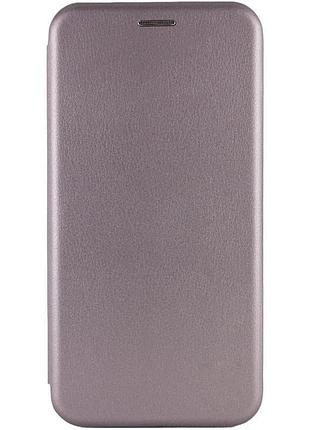 Шкіряний чохол-книжка classy для samsung galaxy a55 сірий