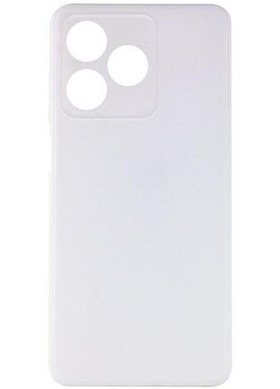 Силиконовый чехол candy full camera для realme c53 белый / white