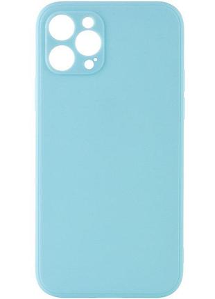 Силиконовый чехол candy full camera для apple iphone 12 pro max (6.7") бирюзовый / turquoise