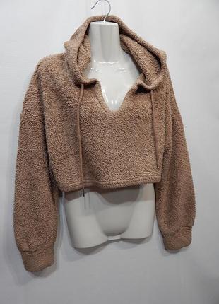 Женская короткая меховая флисовая кофта shein (м) 46-48 р.159ff(только в указанном размере, только 1 шт)