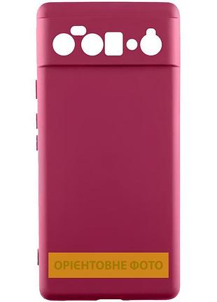 Чехол tpu getman liquid silk full camera для google pixel 10 бордовый / marsala