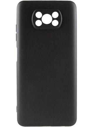 Чехол tpu epik black full camera для xiaomi poco x3 nfc / poco x3 pro черный