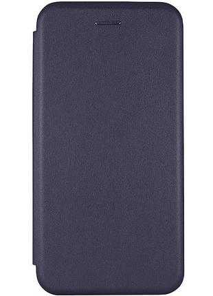 Шкіряний чохол-книжка classy для tecno spark go 2 темно-синій
