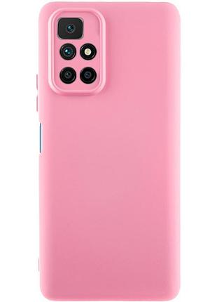 Чехол tpu getman liquid silk full camera для xiaomi redmi 10 розовый / pink
