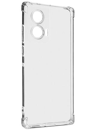 Tpu чохол getman ease logo посилені кути full camera для motorola edge 50 fusion безбарвний (прозорий)