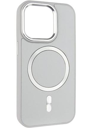 Кожаный чехол snapcase with magnetic fit для apple iphone 11 pro max (6.5") grey