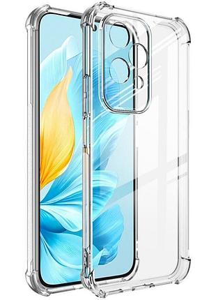 Tpu чохол getman ease logo посилені кути full camera для honor 200 lite безбарвний (прозорий)