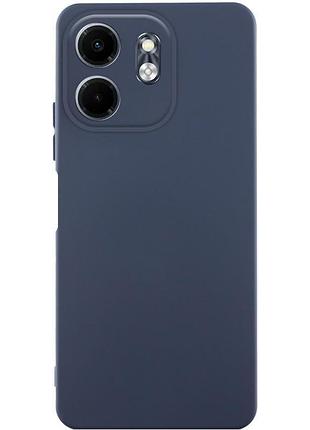 Чохол tpu getman liquid silk full camera для tecno spark go 2 синій / midnight blue