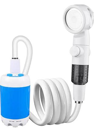 Портативний душ ra-01 4000mah, power 3-5 l/min (usb-c) white