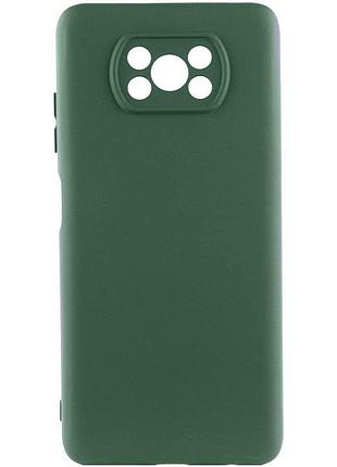 Чехол silicone cover lakshmi full camera (aaa) для xiaomi poco x3 nfc / poco x3 pro зеленый / cyprus green