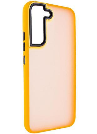 Чохол tpu+pc lyon frosted для samsung galaxy s21 fe orange