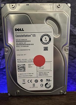 Жесткий диск hdd dell enterprise 1tb 3.5″ sata iii 7200 об/мин 32mb для сервера и компьютера б/у