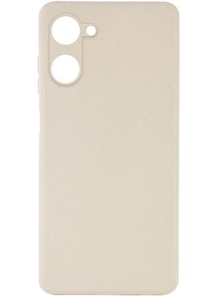 Силиконовый чехол candy full camera для realme 10 4g бежевый / antique white