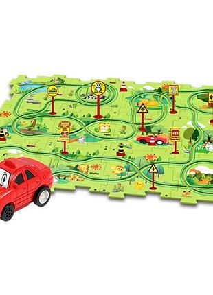 Развивающая игрушка-пазл sht 1103b forest park (25pcs) green