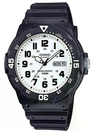 Casio mrw-200h-7b — чоловічий кварцовий годинник, полімерний ремінець, wr 100 м