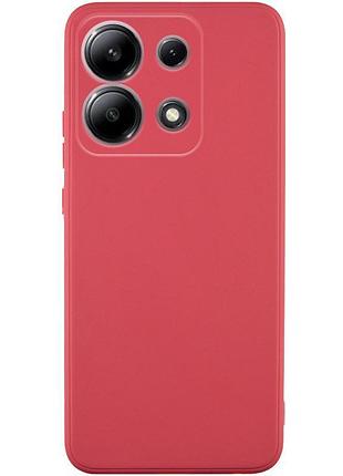 Силиконовый чехол candy full camera для xiaomi redmi note 13 pro 4g / poco m6 pro 4g / note 14s красный / camellia