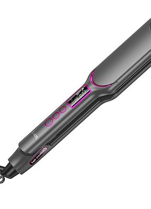 Выпрямитель для волос hoco hp42 wide board hair straightener with digital display gray