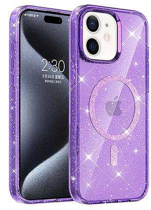 Чохол tpu eclipse sparkle magnetic fit для apple iphone 11 (6.1") purple