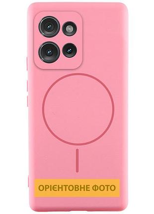Чехол silicone cover lakshmi full camera (aa) with magnetic fit для motorola edge 60 pro розовый / light pink