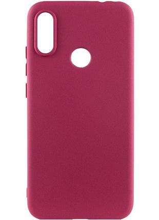 Чохол tpu getman liquid silk для huawei p smart+ (nova 3i) бордовий / marsala
