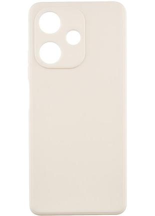 Силиконовый чехол candy full camera для infinix hot 30 бежевый / antique white