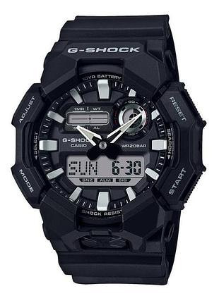 Casio g-shock ga-010-1a — чоловічий комбінований годинник, полімерний ремінець, wr 200 м