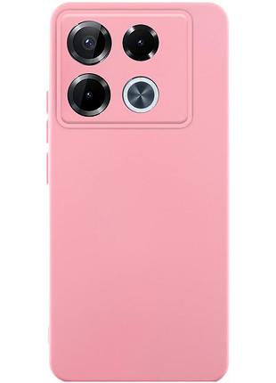 Чехол tpu getman liquid silk full camera для infinix note 40 pro 4g розовый / pink