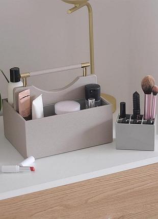 Органайзер для косметики stackers taupe & champagne gold, 19,5*25*18 см, 76140 органайзер для косметики stackers taupe, 19,5*25*18