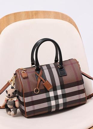 Жіноча сумка burberry medium check bowling
