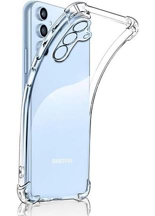 Tpu чохол getman ease logo посилені кути full camera для samsung galaxy a57 5g безбарвний (прозорий)