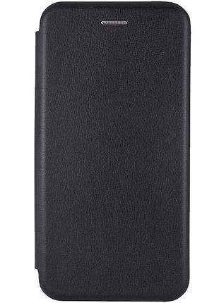 Кожаный чехол-книжка classy для apple iphone xs max (6.5") черный