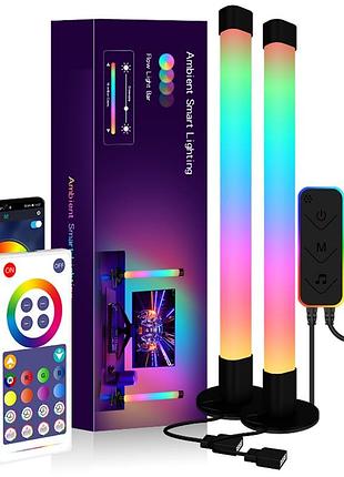 Настільна led лампа rgb 5v panel 2 single side bluetooth dual pack usb with app black