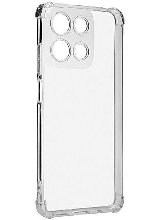 Tpu чохол getman ease logo посилені кути full camera для motorola moto g17 безбарвний (прозорий)