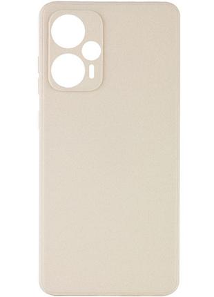 Силиконовый чехол candy full camera для xiaomi poco f5 / note 12 turbo бежевый / antique white