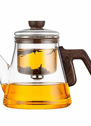 Чайник для заваривания teapot d-24c 800ml transparent