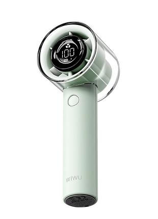 Портативный вентилятор с дисплеем wiwu wi-fs010 3000 mah green