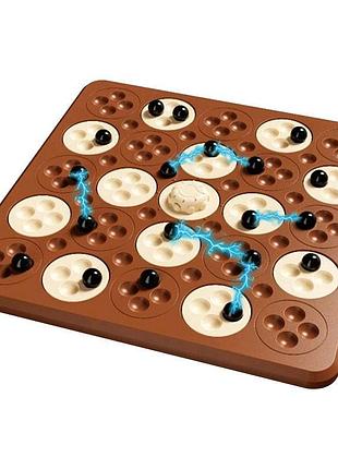 Настільна інтерактивна гра ummi me-194 magnetic chess game 5 in a row brown
