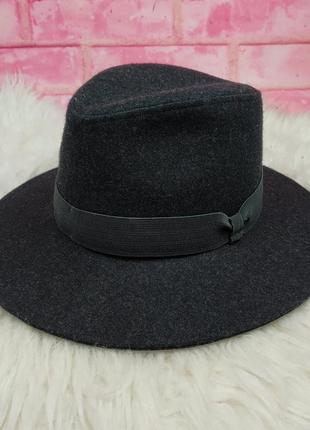 Шляпа шерстяная с прямыми полями capo