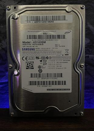 Жесткий диск hdd samsung 1tb 3.5″ sata iii 7200 об/мин 32mb б/у для компьютера