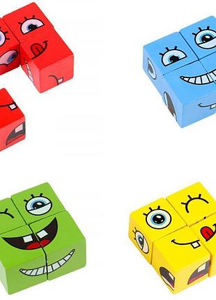 Настільна інтерактивна гра ummi face change rubik's cube white